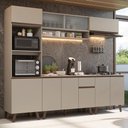 Ver imagem 1 de Armário de Cozinha Completa 260 Cm Nice Madesa 02 Crema