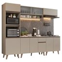 Ver imagem 2 de Armário de Cozinha Completa 260 Cm Nice Madesa 02 Crema