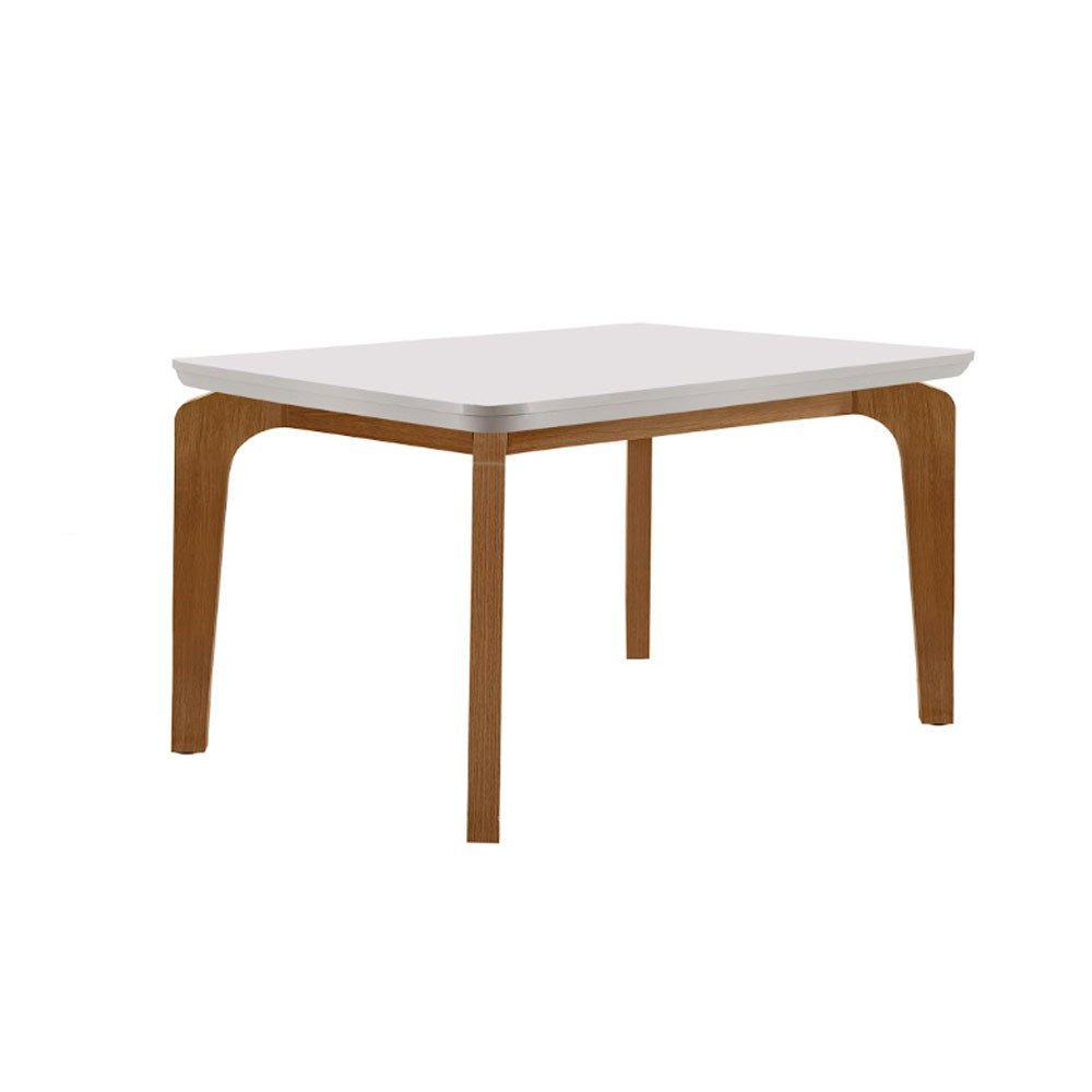 Conjunto Sala de Jantar Mesa Liz 120cm Mdf Canto Copo e 4 Cadeiras Athenas Moderna - 7