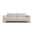 Ver imagem 2 de Sofá 3 Lugares 210cm Break Estilo Moderno Linho Pés em Madeira Maciça