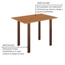 Ver mais imagens de Conjunto Sala de Jantar Mila 4 Cad Ilhabela Marrom C- Preto