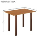 Ver imagem 7 de Conjunto Sala de Jantar Mila 4 Cad Ilhabela Marrom C- Preto