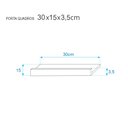 Ver imagem 3 de Kit 2 Prateleiras Porta Quadros 30 X 15cm Preta Suporte Invisível
