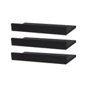 Ver imagem 1 de Kit 2 Prateleiras Porta Quadros 30 X 15cm Preta Suporte Invisível