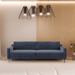 Sofá 3 Lugares 210cm Fun Living Contemporâneo - 1
