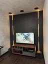 Ver imagem 5 de Painel Ripado Versátil 270x110cm: 01 Unid. (3m²) Polietileno - Talatto Painéis - Preto Tx