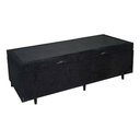Ver imagem 1 de Cama Box Bau Solteirão Premium ( Blindada ) Super Reforçada - Suede - Preto