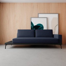 Sofá Living para 3 Lugares 210cm Game - 1