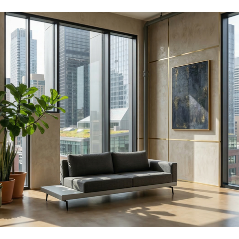 Sofá 3 Lugares Game Living Contemporâneo