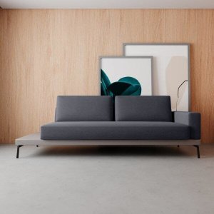 Sofá 3 Lugares Game Living Contemporâneo