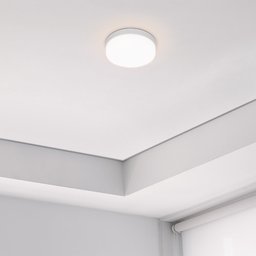 Painel de Led Taschibra Frameless Redondo Sobrepor 18W Bivolt 3000K Luz Quente - 1
