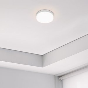Painel de Led Taschibra Frameless Redondo Sobrepor 18W Bivolt 3000K Luz Quente