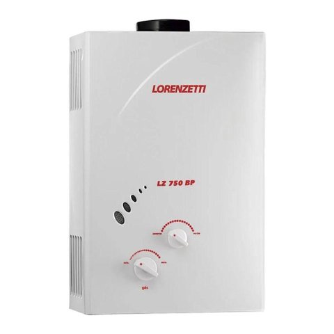 Aquecedor a Gás LZ750BP Glp Lorenzetti com Acendimento Automático para Água com Pouca Pressão