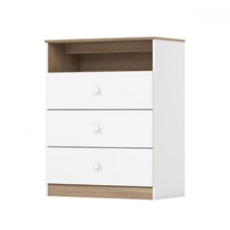 Cômoda de Bebê Magia 3 Gavetas Branco/jequitibá Hp - Henn - 2