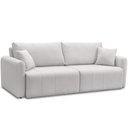 Ver imagem 2 de Sofá 3 Lugares Retrátil Reclinável 210cm Bering F04 Linho Impermeável Cinza Claro - Lyam Decor