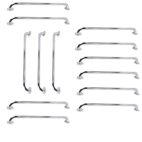 Barra Deapoio Inox 70cm Kit 13 Unidades Idoso Gestante Cadeirante Banheiro Box Casa Varanda Corredor