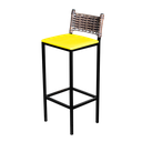 Ver imagem 2 de Banqueta Alta Cozinha Balcão Ratan Industrial Assento Estofado Don Castro Decor Industrial Ratan