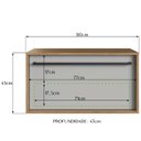 Ver imagem 3 de Gabinete para Banheiro 01 Gaveta 80cm Mel Arenas Proddy