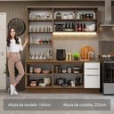 Ver mais imagens de Armário de Cozinha Completa 190cm Stella Madesa Rustic Branco