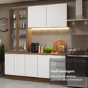 Ver imagem 3 de Armário de Cozinha Completa 190cm Stella Madesa Rustic Branco