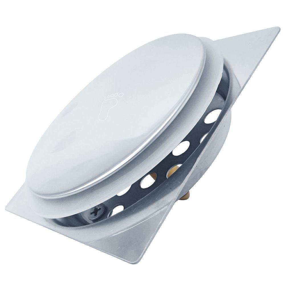 Ralo Click Quadrado 10x10cm Inox - 8