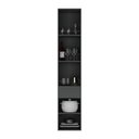 Ver imagem 4 de Paneleiro Armário de Cozinha com Vidro 2 Portas 36cm Suspenso Milano Multimóveis MP3429 Grafite/