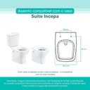 Ver imagem 5 de Tampa Vaso Sanitário Madeira Laqueada Suite Branco para Bacia Incepa