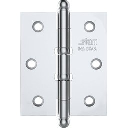 Dobradiça Pino e Bola 3" x 2.1/2" x 1,7mm com 2 Anéis e Canto Reto - STAM - 1