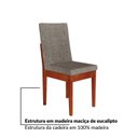 Ver imagem 7 de Conjunto Sala de Jantar Califórnia 6 Lugares Retangular Madeira Maciça Dakota Marrom/Caramelo/Café/Off White