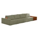 Ver imagem 1 de Sofá Ilha 4 Lugares Living 432cm Modulado para Sala Lary Bouclê Verde K01 - D'Rossi
