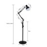 Luminaria Abajur Chao Articulada Flexivel Pedestal Metal E27 Iluminaçao Quarto Mesa Sala Sofa Estudo - 2