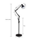 Ver imagem 2 de Luminaria Abajur Chao Articulada Flexivel Pedestal Metal E27 Iluminaçao Quarto Mesa Sala Sofa Estudo