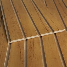 Kit 20 Placas Ripado 100% Mdf para Decoração Autoadesivo com Fita Dupla Face - Nature - Lh Móveis - 3