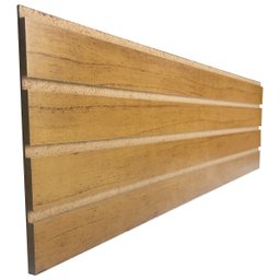 Kit 20 Placas Ripado 100% Mdf para Decoração Autoadesivo com Fita Dupla Face - Nature - Lh Móveis - 4