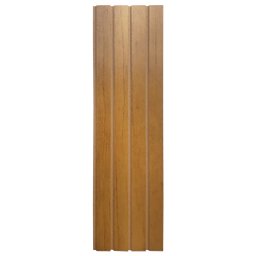 Kit 20 Placas Ripado 100% Mdf para Decoração Autoadesivo com Fita Dupla Face - Nature - Lh Móveis - 1