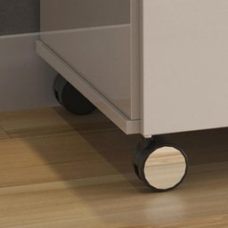 Rack Home Cross Frisado Lukaliam Móveis 2,10m Off White Perolizado com Jequitiba - 9