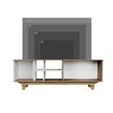Ver imagem 5 de Rack para Tv até 65'' com 2 Portas e Nichos 160cm Lars - Branco