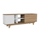 Ver imagem 1 de Rack para Tv até 65'' com 2 Portas e Nichos 160cm Lars - Branco