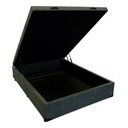 Ver imagem 1 de Base Box Baú Casal 1,38 X 1,88 Chapa Compensado Cor Cinza