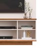 Estante para Sala Tv até 65 Polegadas Off White Freijó Turmalina Shop Jm - 3