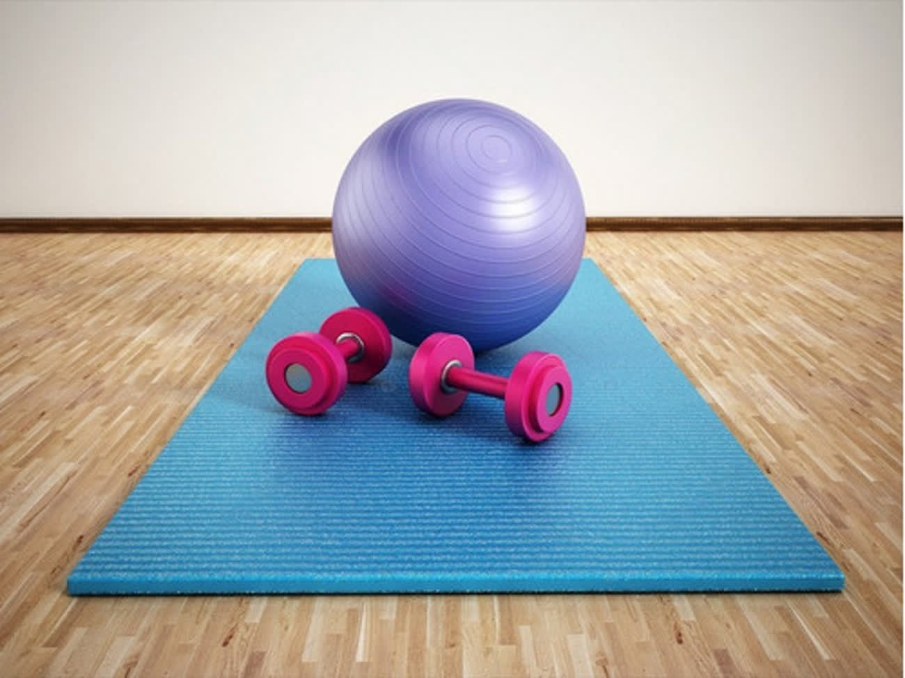 Bola Pilates 55cm com Bomba Cor Roxo - 5