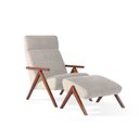 Ver imagem 2 de Poltrona com Puff Relax Estilo Retrô D33 Yescasa