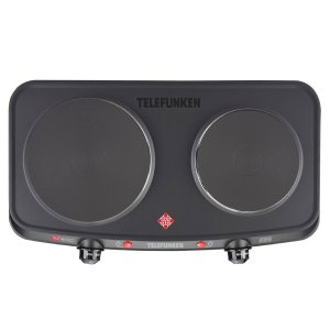 Fogao Eletrico Duplo Preto 1900w 110v Tf-ae10500