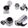 Cafeteira Tipo Italiana De Inox 450 ML Serve 9 Xícaras De Café - 5