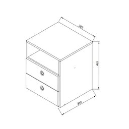 Kit Quarto Juvenil C/ Cama, Guarda Roupa e Mesas de Cabeceira Branco Cj063 Art In Móveis - 6