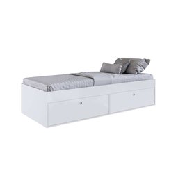 Kit Quarto Juvenil C/ Cama, Guarda Roupa e Mesas de Cabeceira Branco Cj063 Art In Móveis - 7