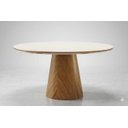 Ver imagem 1 de Mesa de Jantar Redonda Tampo Duplo 1,10m Base Cone Imperial