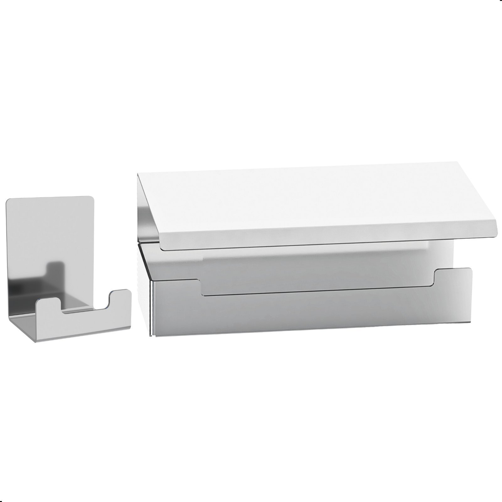 Kit de Acessórios para Banheiro 4 Peças Adesivo Inox F.elg - 4