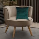 Ver imagem 2 de Capa para Almofada Drapeada Line em Veludo Quadrada