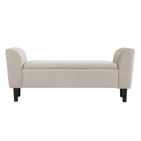 Recamier Bau Malibu 1,60m Suede Bege - Inova Decor Inova Decorações